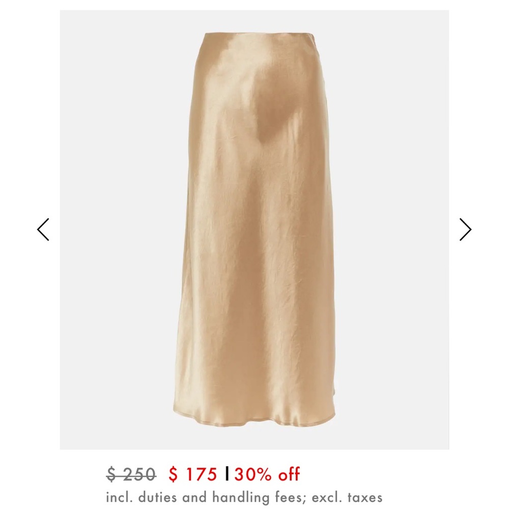 MAX MARA satin slip skirt